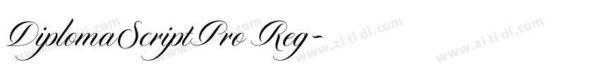 DiplomaScriptPro Reg字体转换 DiplomaScriptPro Reg字体转换